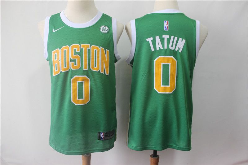 Men Boston Celtics #0 Tatum Green City Edition Game Nike NBA Jerseys